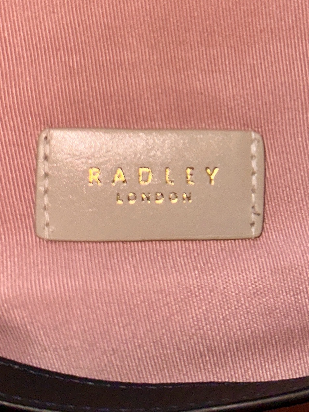 RADLEY LONDON Grained Leather Camera Crossbody in Navy - Picture 11 of 12